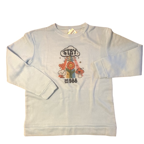 Stay mental health graphic crewneck sweatshirt size XL - Picture 5 of 9